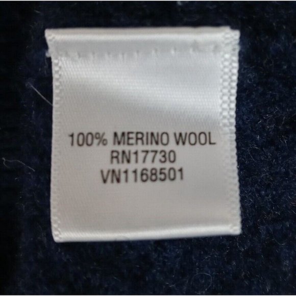 Merona Boy's Blue & Green Argyle Pullover 100% Merino Wool Sweater Size Large - Picture 5 of 6